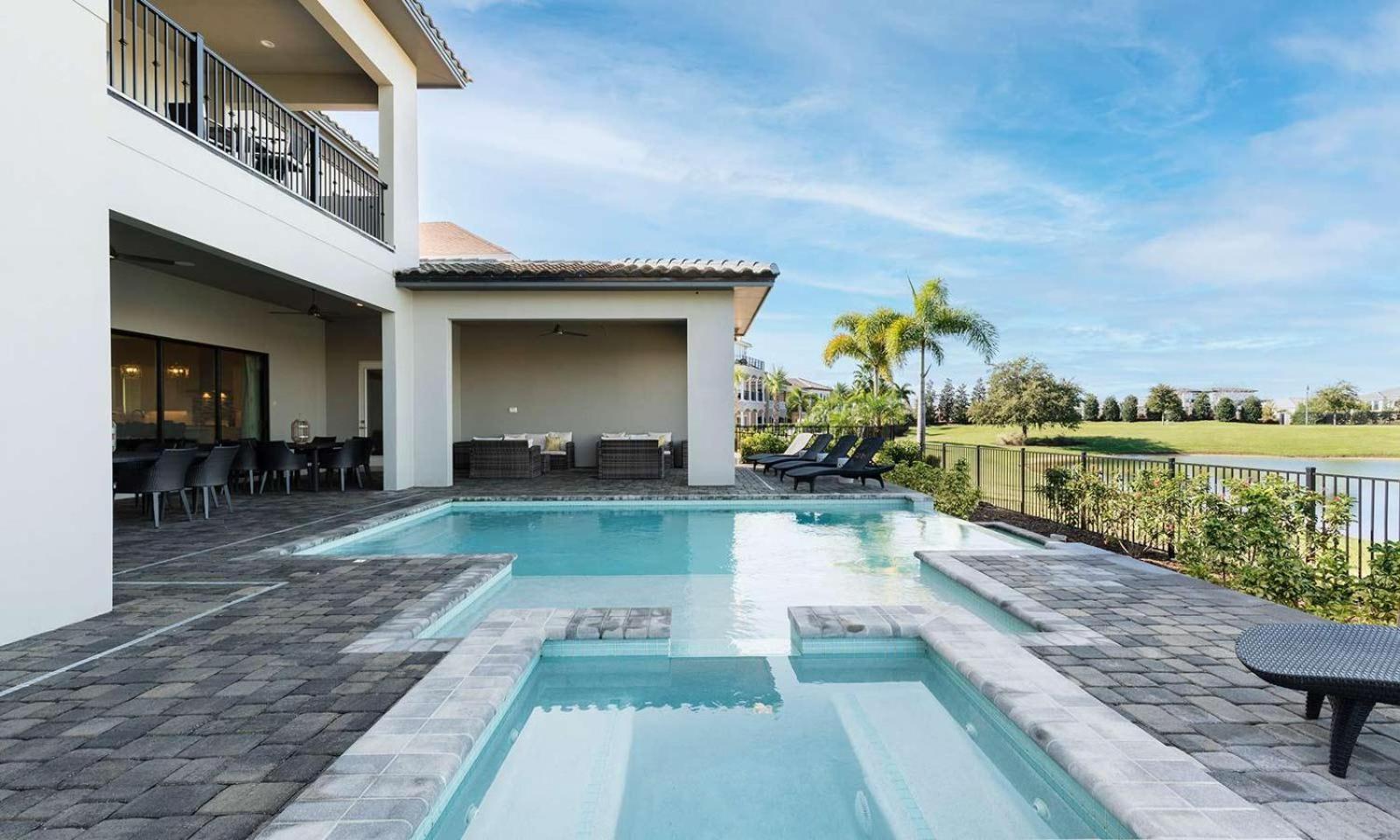 Upscale 8 Bdrm Villa With Home Theater At Reunion Kissimmee Esterno foto